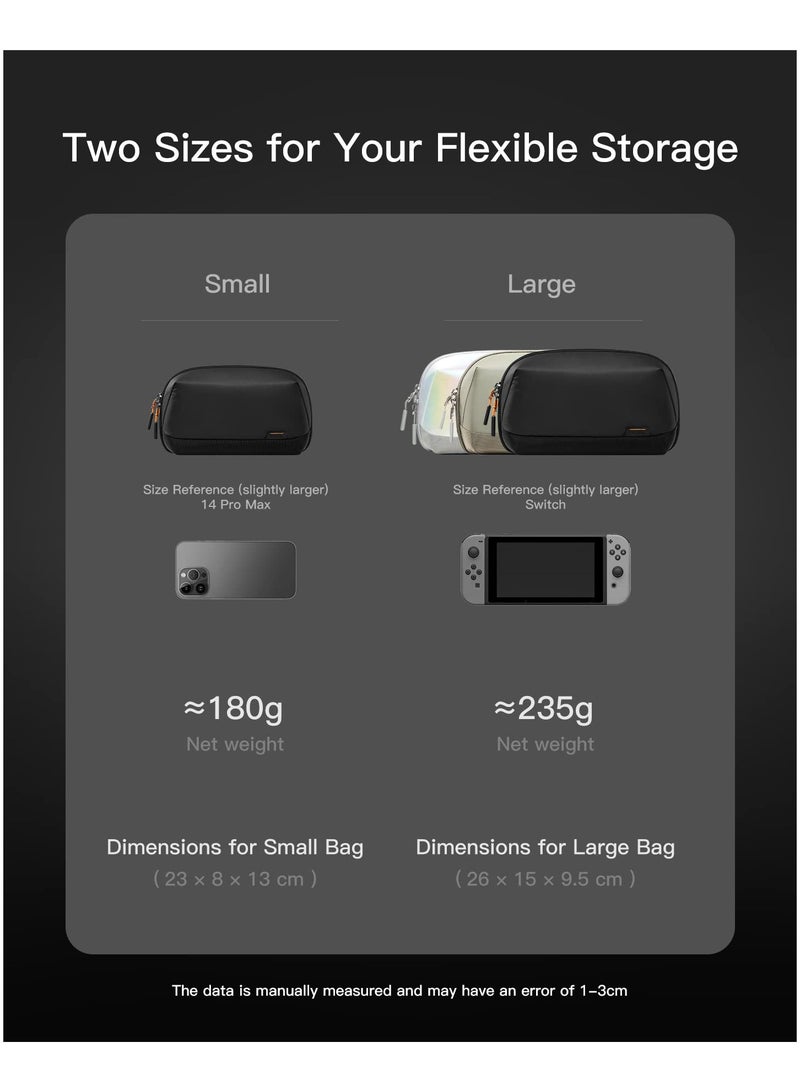 SYOSI Electronics Organizer Travel Case, Waterproof Tech Pouch, Large Travel Friendly Bag for Electronic Accessories, Cable, Cord, Charger, Phone, Ideal Tech Organizer for On the Go - Image 3