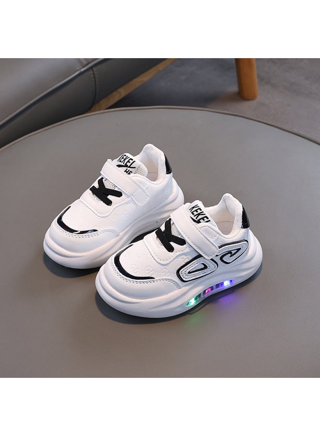 Boys' Sneaker  Spring And Autumn New Summer Breathable White Shoes Thin Shoes Soft Bottom Non-slip Children's White Shoes
