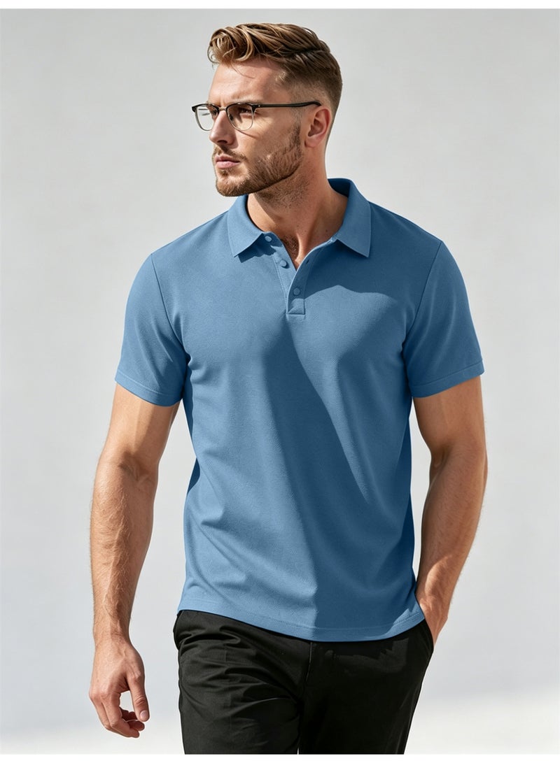 general Men's Short Sleeve Polo Shirts,Basic Golf T-Shirts for Men,Regular Fit Breathable Quick-Dry Shirt,Classic Moisture Wicking Performance Tees Summer,Athletic Running Top,Business and Casual Wear - Image 1