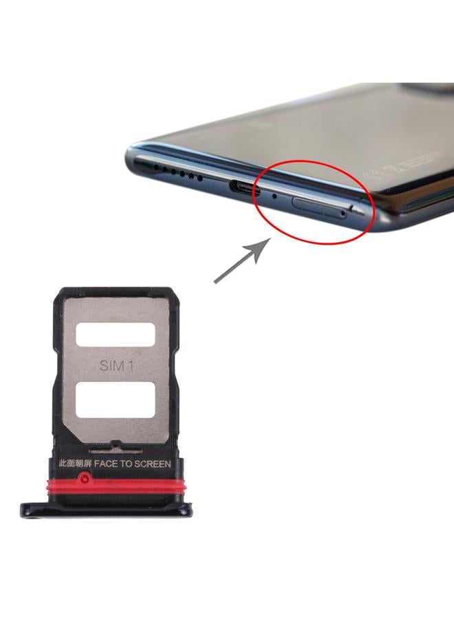 SIM Card Tray + SIM Card Tray for Xiaomi Mi 11T / 11T Pro 21081111RG(Black) - Image 4