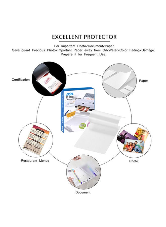 NIBEMINENT Pack Of 100 Laminating Sheets  - Image 3
