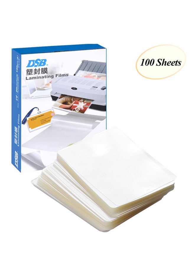 NIBEMINENT Pack Of 100 Laminating Sheets  - Image 1