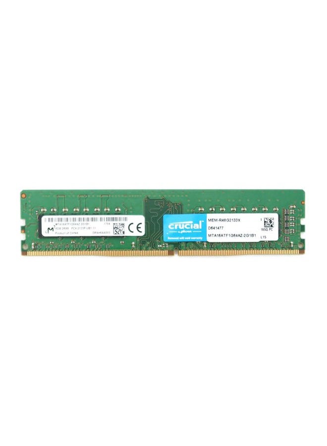 Micron 8GB DDR4 2Rx8 PC4-2133P-UBB MTA16ATF1G64AZ-2G1B1 Desktop RAM Memory - Image 1