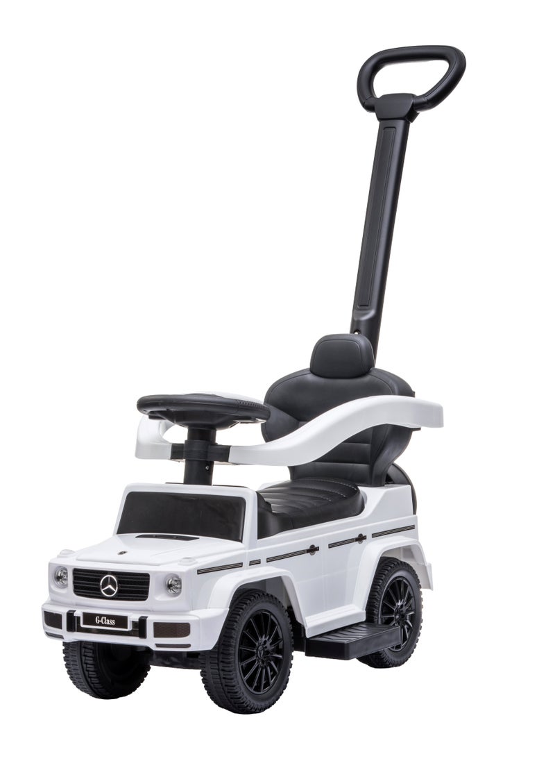 Mercedes-Benz Lovely Baby Mercedes-Benz Push Car for Kids LB 3388H, Ride-on w/ Handlebar, Storage, Comfortable Foot-Rest, Age 1-3 Yrs - White  - Image 1