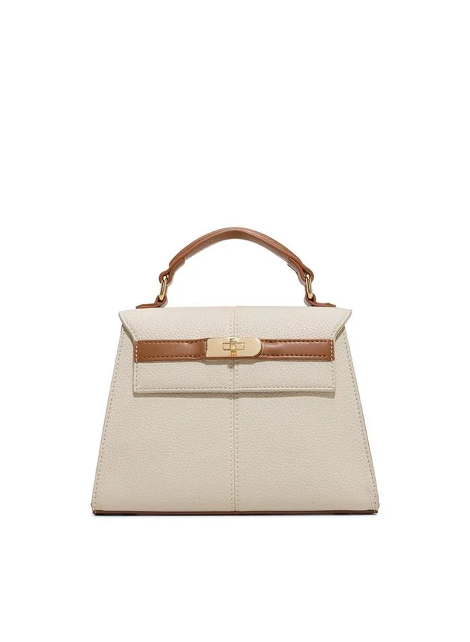 كول ات سبرنج Riileyy Ladies Beige Top Handle Bag