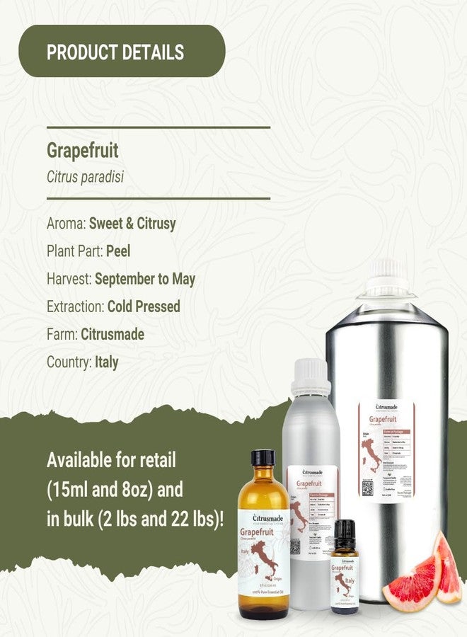 Nature Packaged Grapefruit Essential Oil - Direct from Citrusmade in Sicily - Natural Aceite de Pomelo for Skin and Energy - Aromatherapy | 100% Pure Therapeutic Grade - 15ml - Image 5