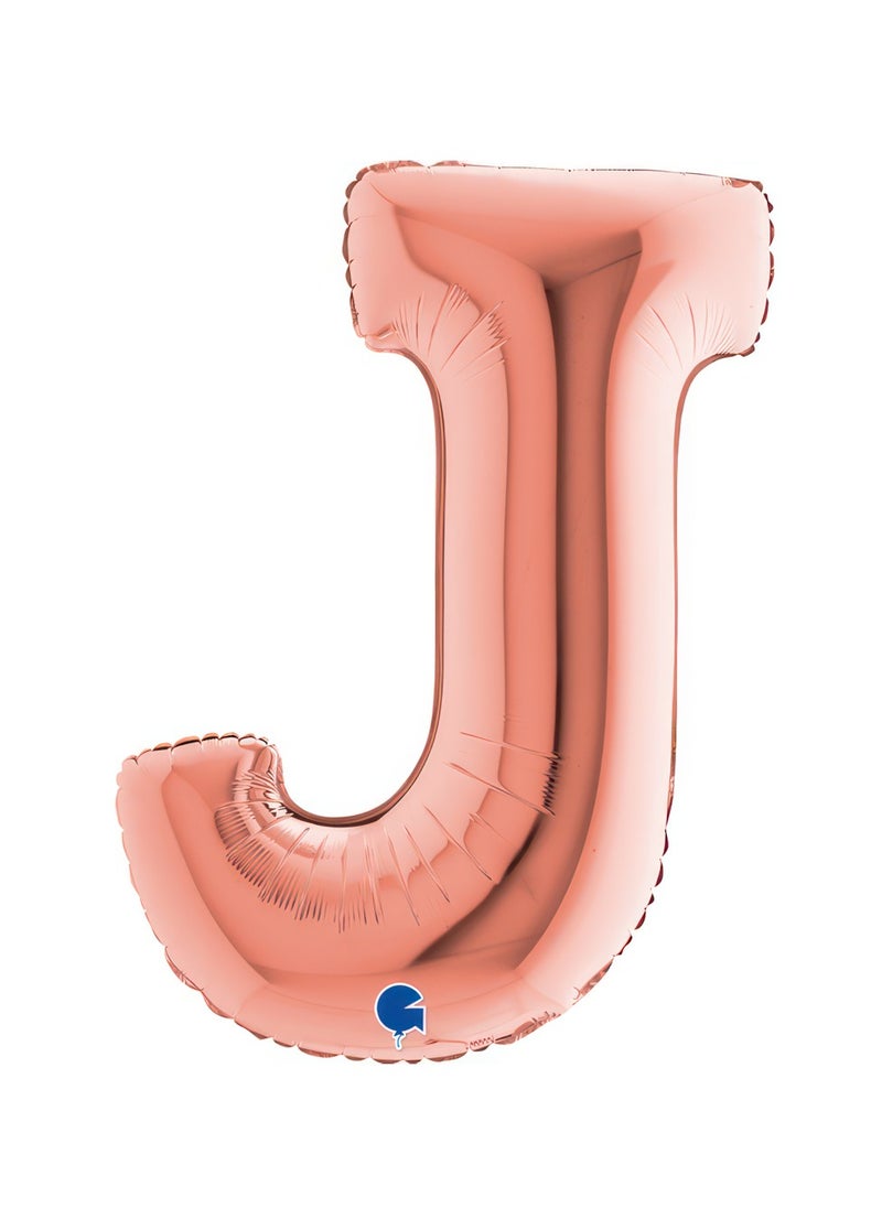 GRABO 40" Foil Balloon Letter J Rose Gold  - Image 1
