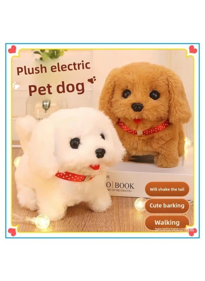 Children's Toy Dogs Can Walk And Call Babies Simulation Electric Plush Dogs Adorable Boys And Girls Li Xue-Color:Husky-Specifications:Bring Your Own Battery [no Gifts]  - Image 3