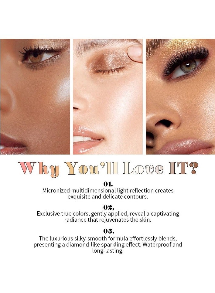 Kormesic قلم هايلايتر ذهبي لامع ومضيء 32 جرام - يعزز ويضيء لون البشرة - Image 5