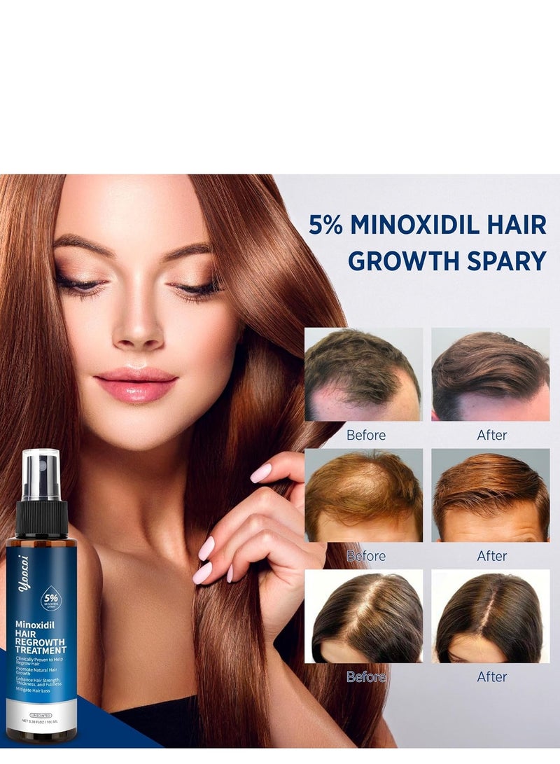 Fly Leaf Natural Hair Growth Serum, Biotin Hair & Beard Spray for Fast Hair Growth, Anti-Hair Loss Serum for Men & Women, Essential Oils for Thicker, Healthier Hair, (100ml) - Image 3