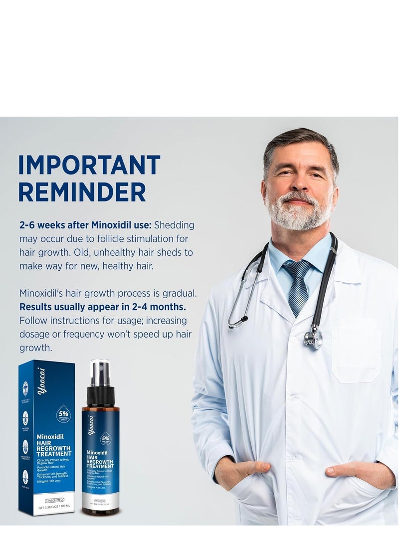 Fly Leaf Natural Hair Growth Serum, Biotin Hair & Beard Spray for Fast Hair Growth, Anti-Hair Loss Serum for Men & Women, Essential Oils for Thicker, Healthier Hair, (100ml) - Image 5