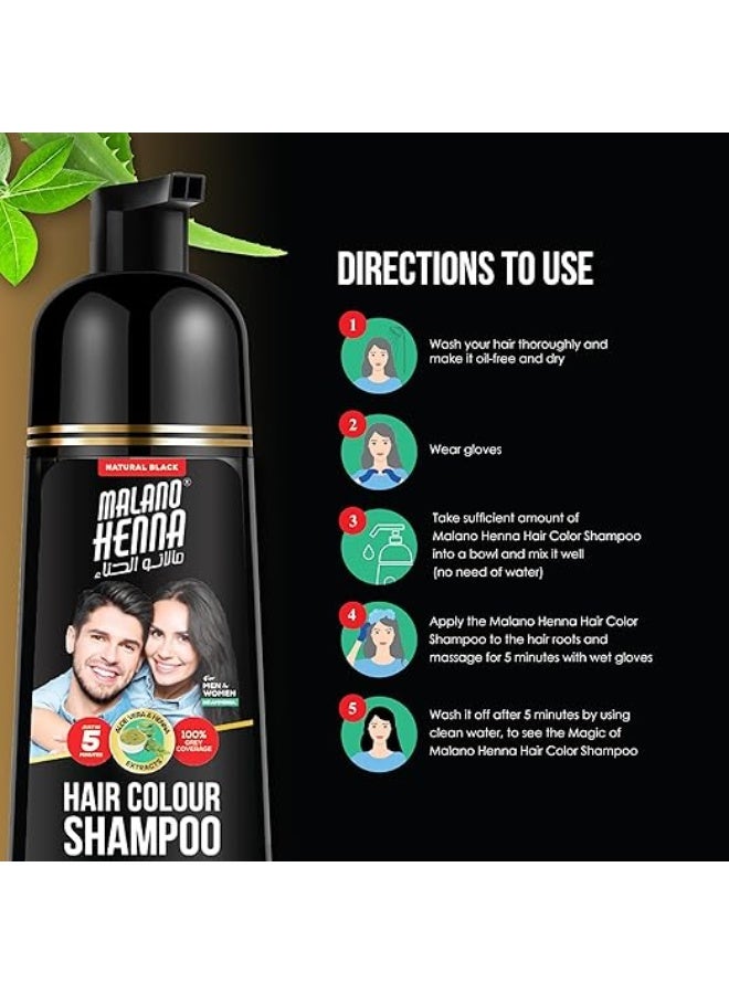 BSY Noni Hair Color Shampoo – Natural Black – 180Ml - Image 3