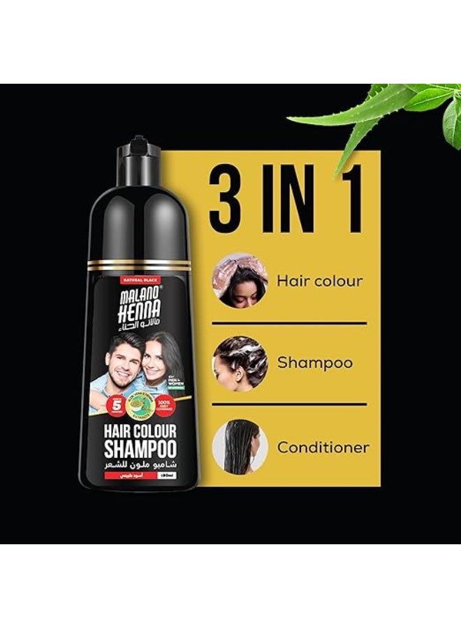 BSY Noni Hair Color Shampoo – Natural Black – 180Ml - Image 4