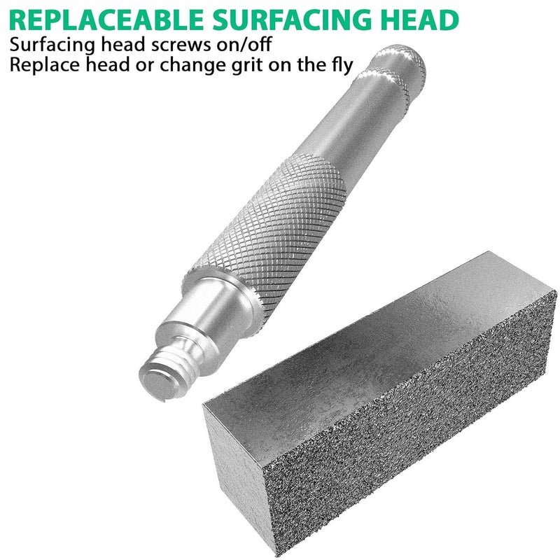 ATLIN Grinding Wheel Dressing Tool - 36 Grit & 120 Grit Diamond Dresser - True Up and Restore Grinding Wheels - Image 4