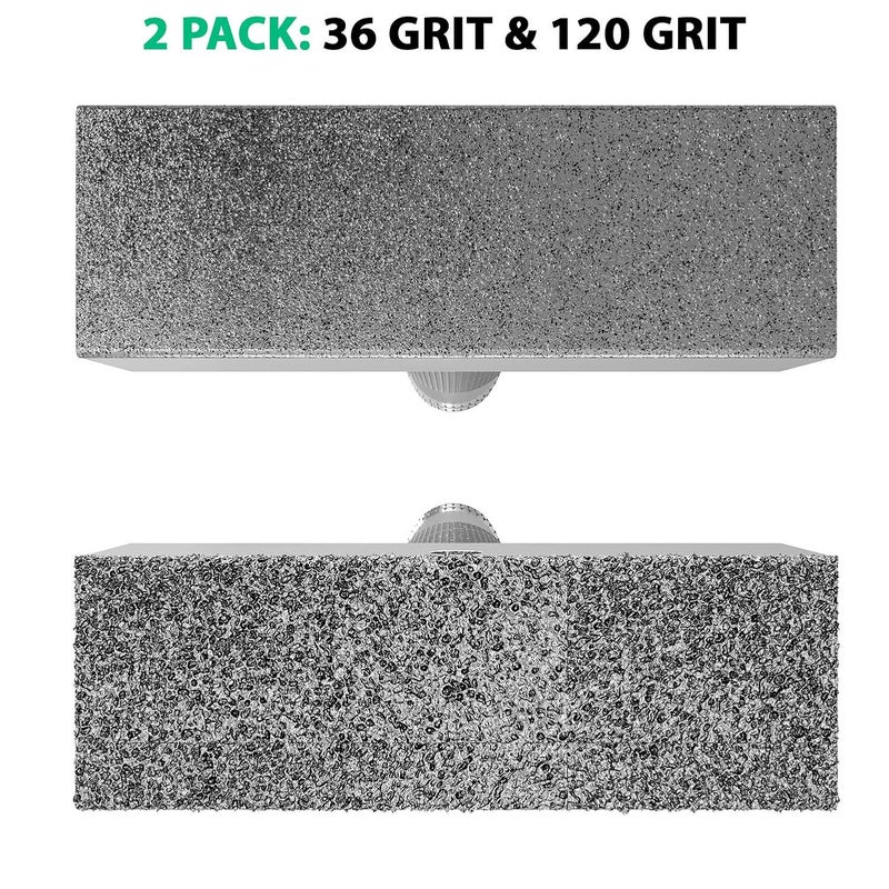 ATLIN Grinding Wheel Dressing Tool - 36 Grit & 120 Grit Diamond Dresser - True Up and Restore Grinding Wheels - Image 3
