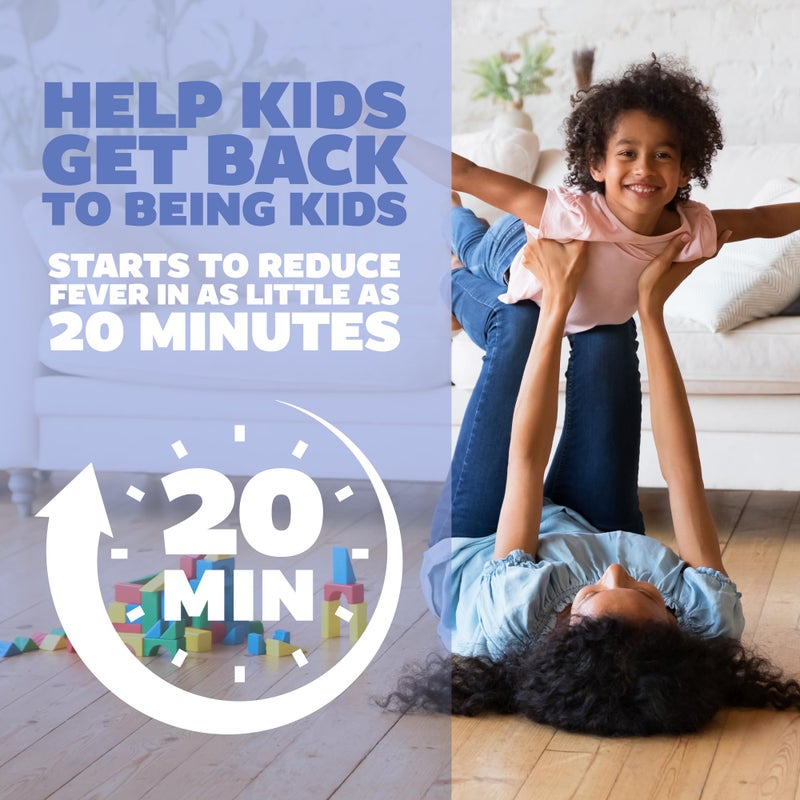 Genexa Kids’ Clean Pain & Fever Acetaminophen, Dye Free, 0% Artificial Additives, Delicious Organic Blueberry Flavor, Liquid Oral Suspension Medicine for Children 2-11, 160 mg per 5mL, 4 fl oz - Image 4