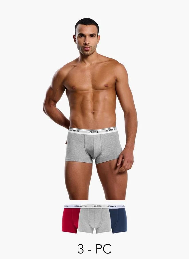 Splash FAV Men Printed Waistband Cotton Trunks - Pack of 3