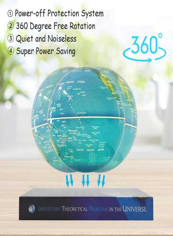 WUPYI 6" Magnetic Levitation Floating Globe Lamp Anti Gravity 360 Rotating Levitating Globe with LED Light Home Office Desk Decor Creative Birthday Christmas Gifts - Image 3