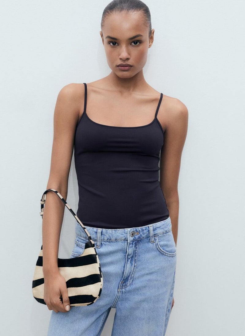 MANGO - Fitted Thin Straps Top - Image 1