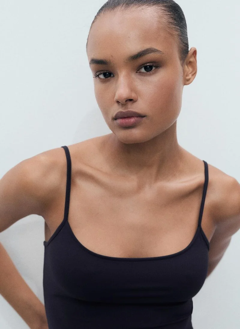 MANGO Fitted Thin Straps Top