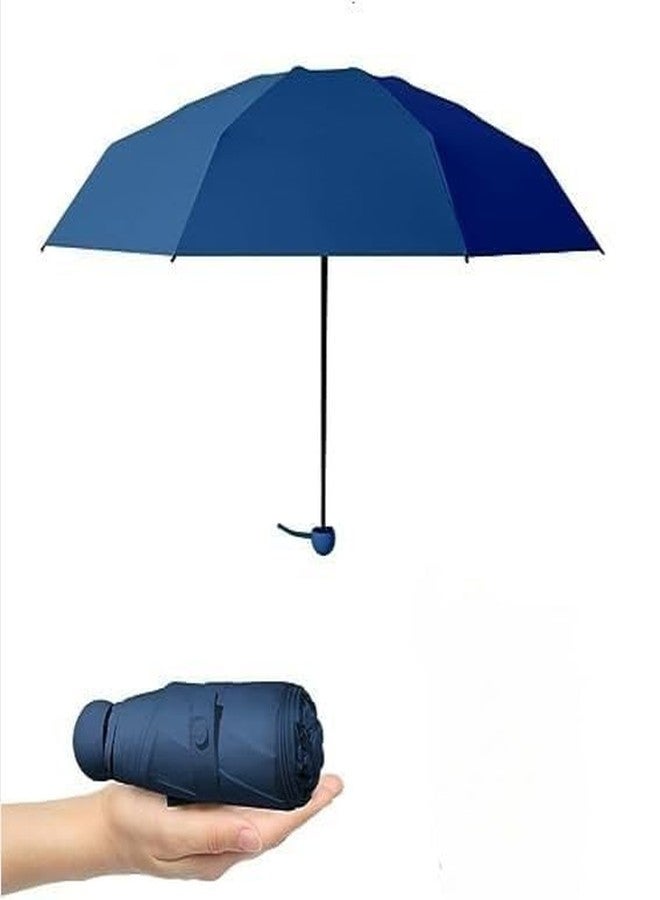 TUPERMAR Mini Umbrella Compact Travelling, office Umbrella for Summer Rain Mini Pocket Polyester UV Protection Fabric for Summer monsoon Anti-Slip Handle-6 Ribs (Manual Open)(1) - Image 4