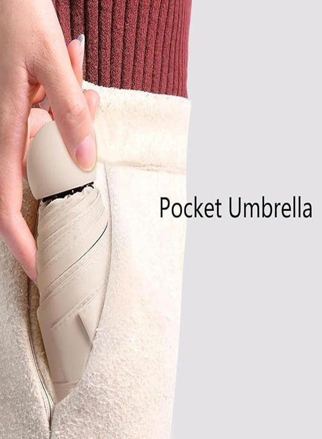 TUPERMAR Mini Umbrella Compact Travelling, office Umbrella for Summer Rain Mini Pocket Polyester UV Protection Fabric for Summer monsoon Anti-Slip Handle-6 Ribs (Manual Open)(1) - Image 5