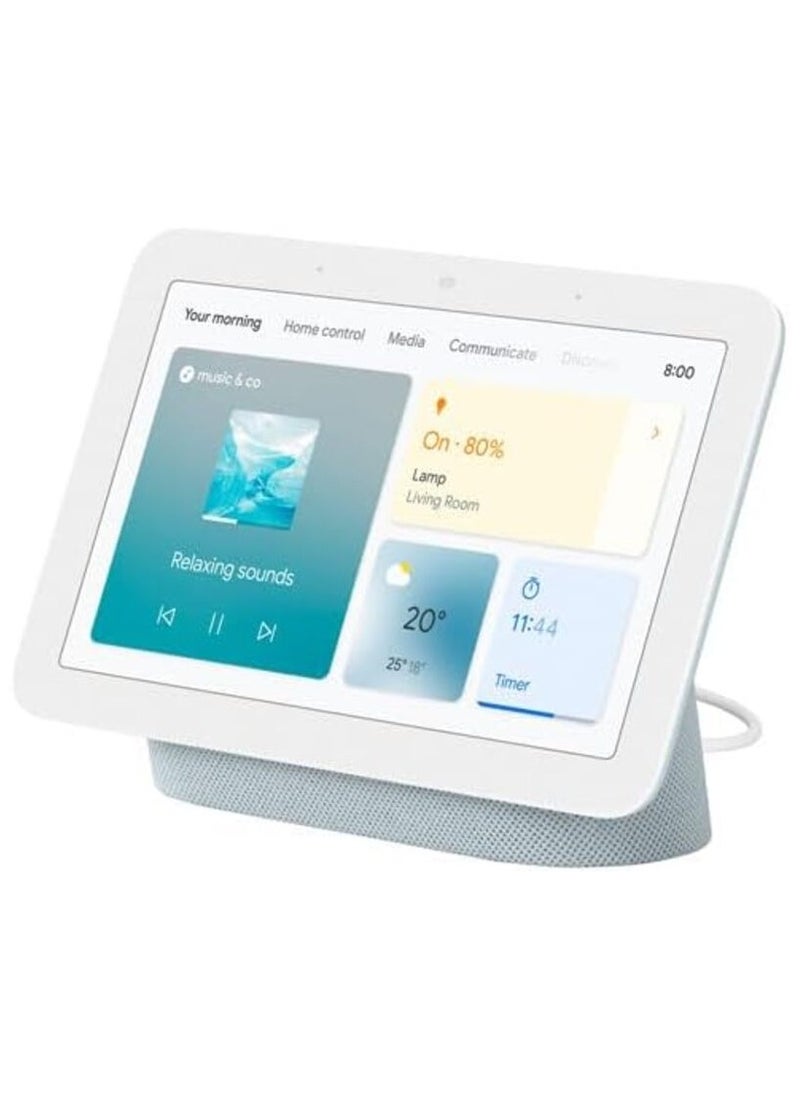 Google - Nest Hub 2nd Gen Smart Display, Google Assistant Built-In, 7" WSVGA Touchscreen, Wi-Fi & BT Wireless Connectivity, Control Smart Home Devices, 1.7" Full-Range Speaker, BLACK - Image 1