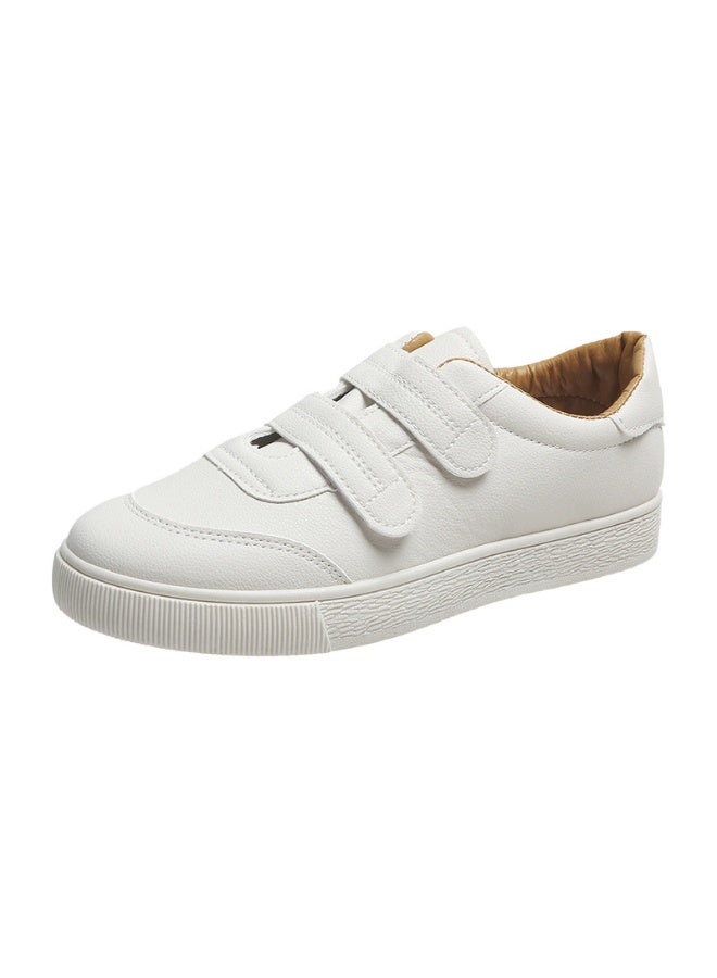 Velcro White Sneakers for Women - Spring/Fall 2025 Korean Style Casual Shoes 