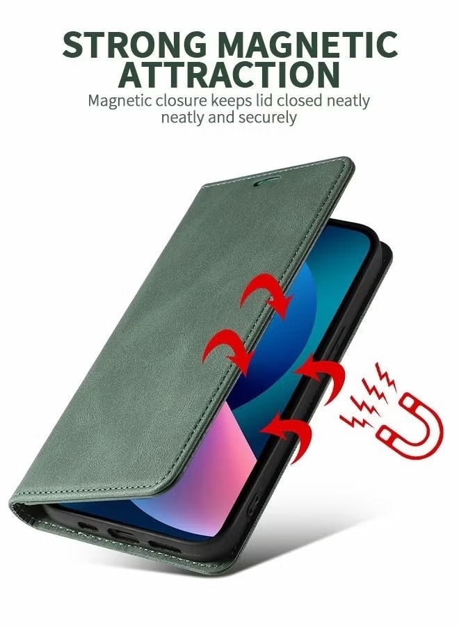 For Samsung Galaxy S23 Ultra Case,Luxury Leather Wallet Cover, Leather Wallet Case Classic Design with Card Slot and Magnetic Flip Flip Folding Case for Galaxy S23 Ultra Phone Shell 6.8'' - Image 5