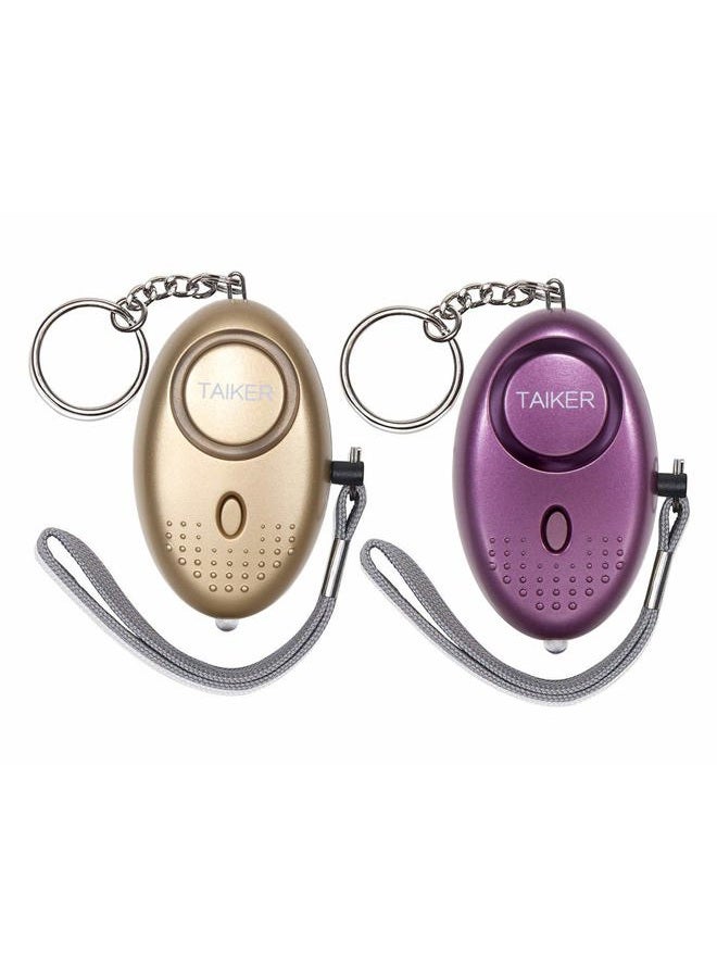 Taiker Personal Alarm for Women 140DB Emergency Self-Defense Security Alarm Keychain with LED Light for Women Kids and Elders-2 Pack - Image 1