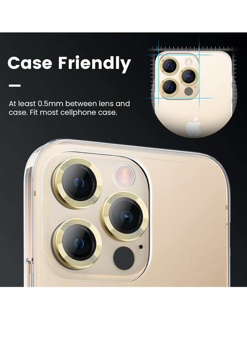 Raxoom iPhone 14 Pro / iPhone 14 Pro Max Camera Lens Protector, 9H Tempered Glass Camera Cover Screen Protector Metal Individual Ring Protector for iPhone 14Pro 6.1 inch iPhone 14 ProMax 6.7 inch - Image 2