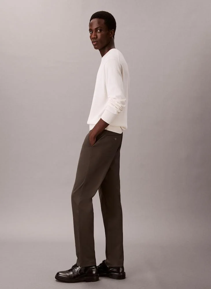 CALVIN KLEIN Slim Tapered Sateen Chino Trouser