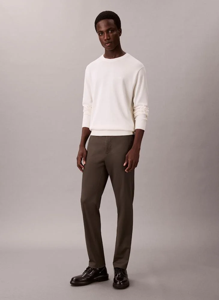 CALVIN KLEIN Slim Tapered Sateen Chino Trouser