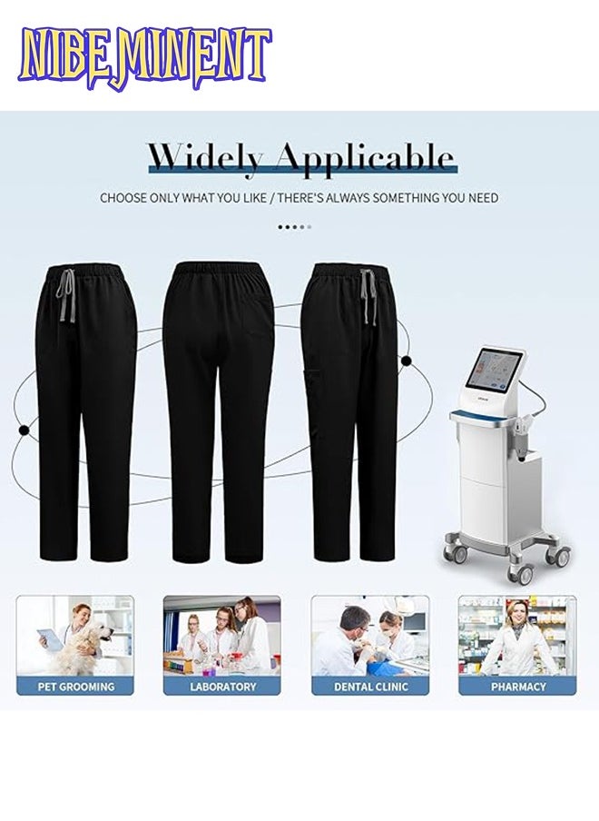 NIBEMINENT Womens Men Medical Scrubs Set Unisex Scrub Top and Scrub Pant Set Medical Uniform Scrubs Medical Uniform Set  - Image 4