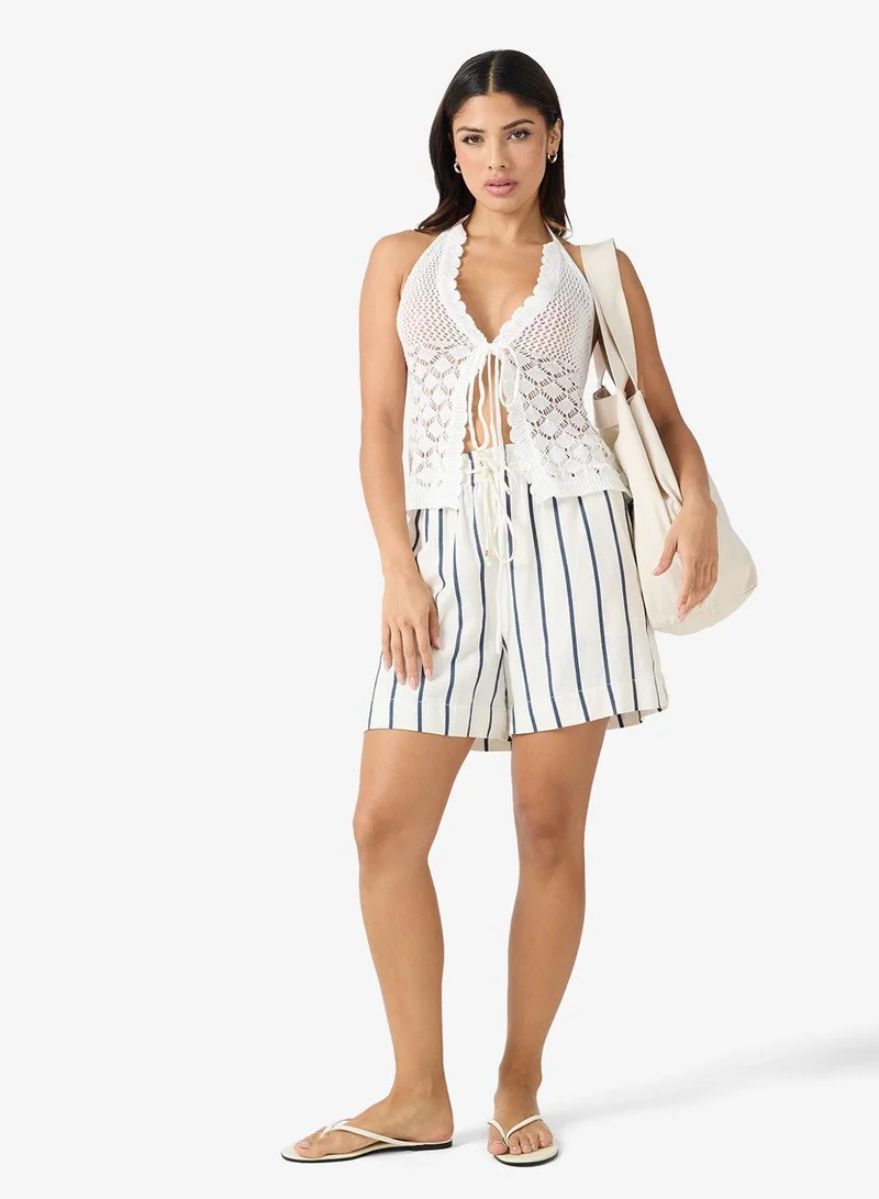Ginger Halter Neck Crochet Top