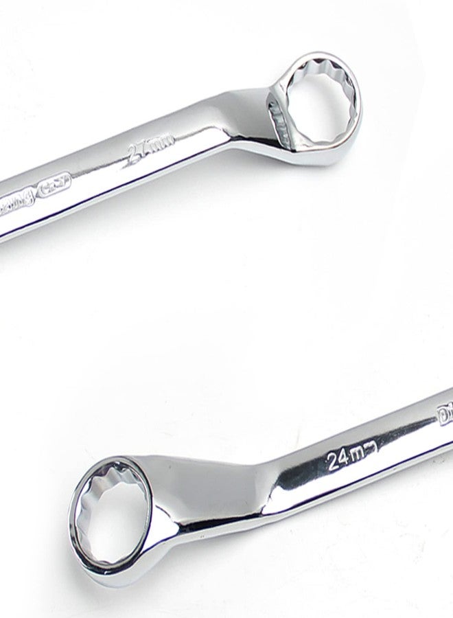 اتول مارت مفتاح توركس صندوقي من يوتول مارت، مقاس 24 مم × 27 مم، متري، 12 نقطة، طرف صندوقي مزدوج بإزاحة، طول 350 مم، أداة إصلاح للسيارات والمنازل، مطلي بالكروم، Cr-V - Image 3