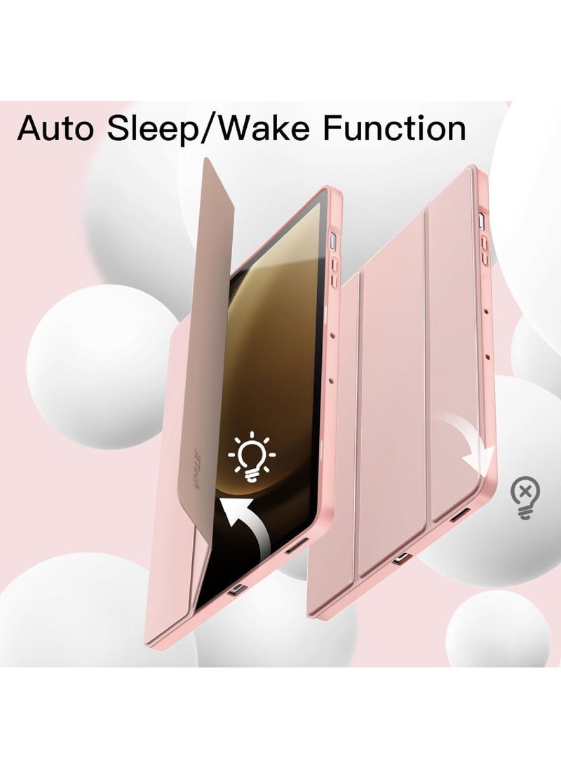 Captaintech for Samsung Galaxy Tab S9 FE+ Plus/Galaxy Tab S9+ Plus 12.4 Inch 2023 with S Pen Holder Soft TPU Tri-Fold Stand Protective Tablet Cover Support S Pen Charging Auto Wake/Sleep  - Image 5