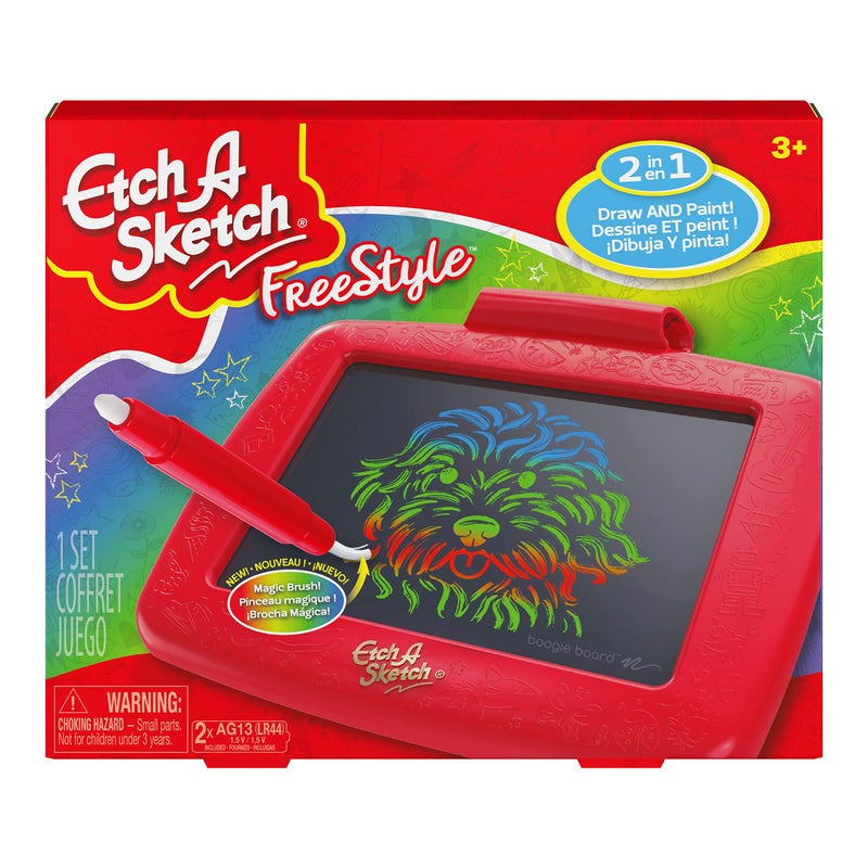 Etch A Sketch Freestyle Drawing Tablet with 2in1 Stylus Pen and Paintbrush Magic Screen Kids Toys for Ages 3 and up - Image 3