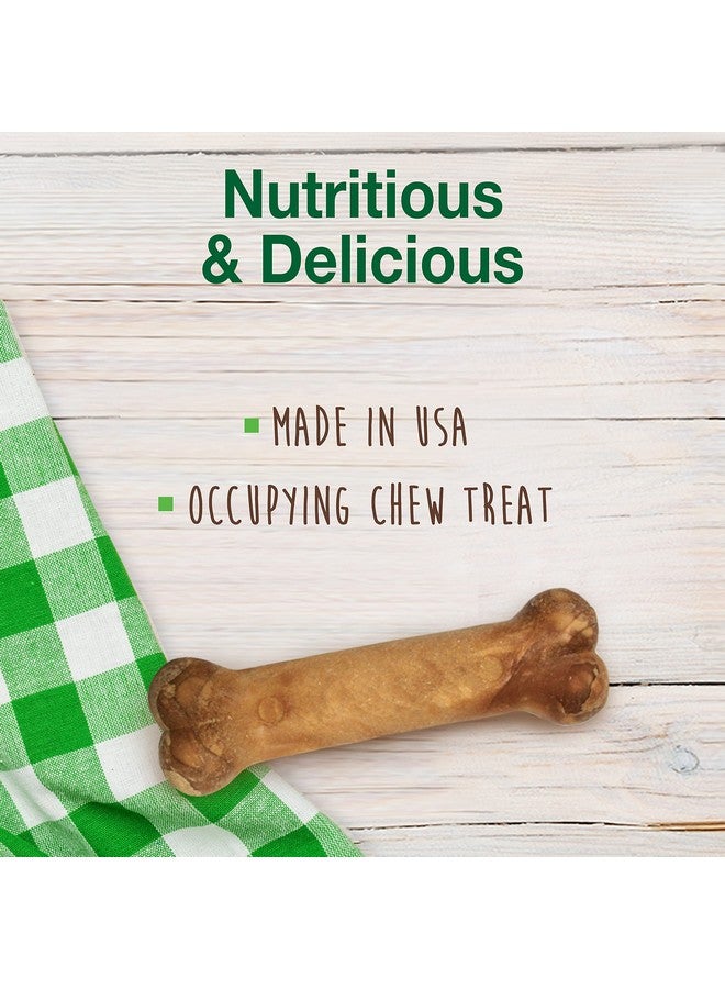 Nylabone Healthy Edibles Natural Dog Chews Long Lasting Chicken Flavor Treats for Dogs, Medium/Wolf (2 Count) - Image 2
