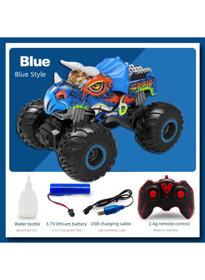 Loquat Remote Control Car Charging Spray Off-road Vehicle Light Music Toy Boys Big Foot Monster Climbing Car-Color:Jeep - Image 2