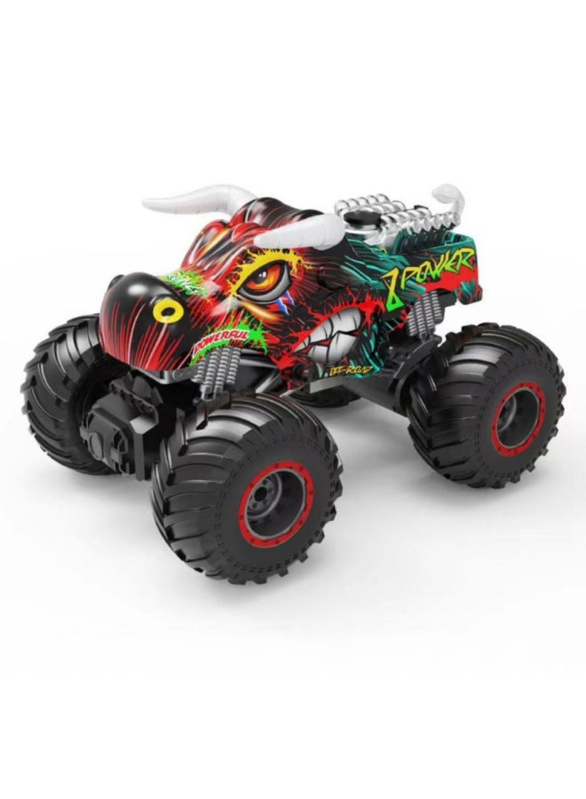 Loquat Remote Control Car Charging Spray Off-road Vehicle Light Music Toy Boys Big Foot Monster Climbing Car-Color:Jeep - Image 4