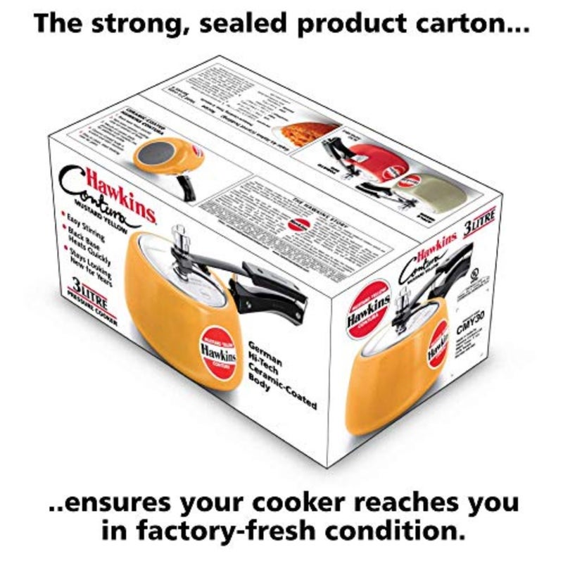 Aluminum Pressure Cooker, Orange, 3 Liters, cmy30 - Image 4