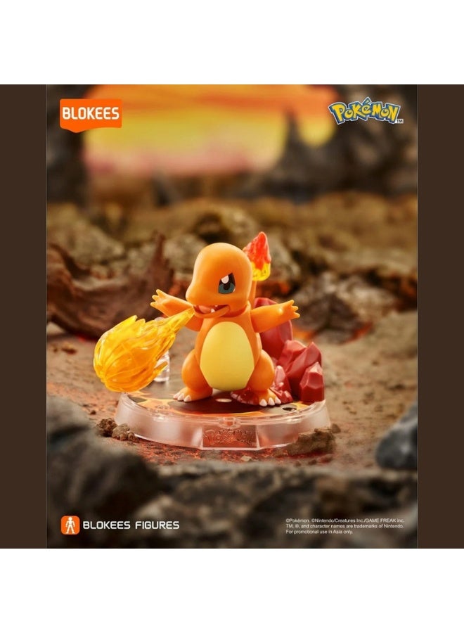Blokees Pokémon Prologue of Adventure | Charmander Figure | Fire-Type Collectible Model Toy with Flame Effect | Official Licensed Pokémon Merchandise - Image 4