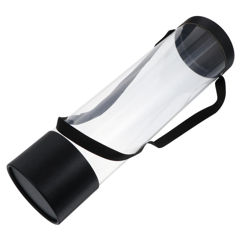 صندوق زهور PVC طويل مع مقبض أسود لحفظ باقات الزهور - Image 2