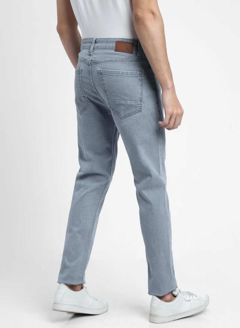 Dennis Lingo  Straight Fit Indigo Men's Jeans with Button & Zip Closure (Cotton Poly Stretch) for Men | Best Price UAE