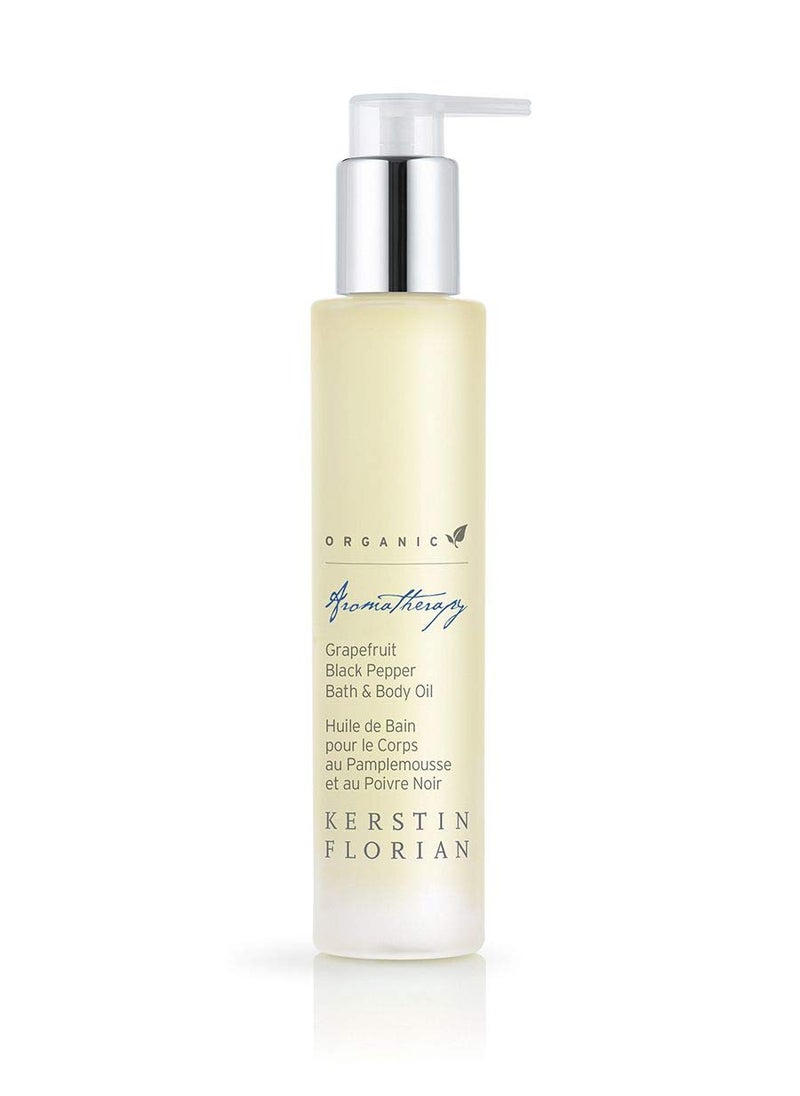 Kerstin Florian - Kerstin Florian Organic Grapefruit Black Pepper Bath  Body Oil  Nutrient Rich Moisturizer with Coconut and Jojoba Oil 34 fl oz - Image 1