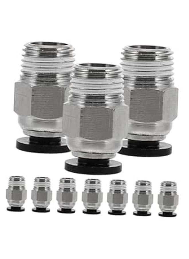 Quick Release Pneumatic Push Connectors 10pcs Set For Air Tools And Systems - Image 1