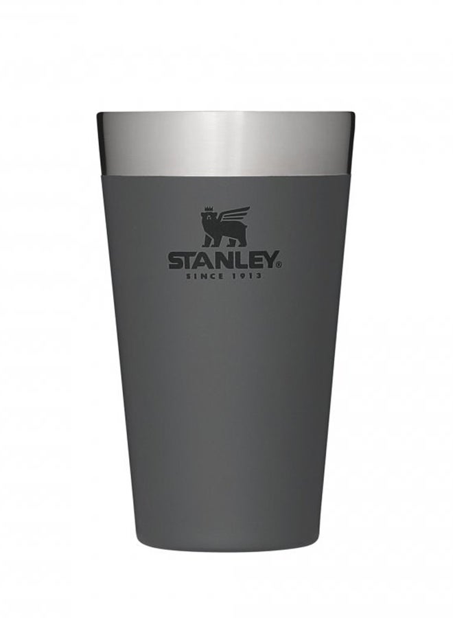 Stanley Adventure Stacking Beer Pint 0.47L / 16OZ Charcoal – Keeps Beer Cold for 4 Hours | Stainless Steel Beer Pint | Stacks Infinitely | Double Wall Vacuum Insulation | Dishwasher Safe - Image 1