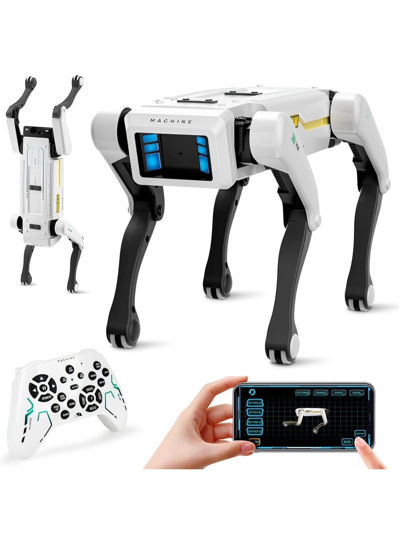 APIDPOWER Smart Robotic Dog with Voice Command: Program via App, Dancing, Walking & Interactive Modes for Kids  - Image 2