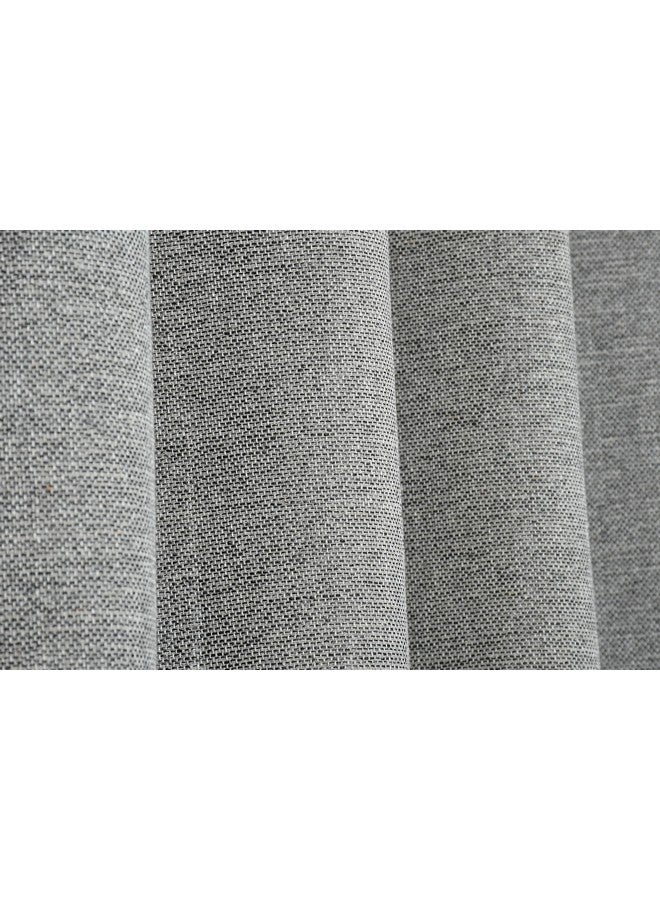 FRESH FROM LOOM FRESH FROM LOOM Unstiched Solid Jute Plain Fabric Rich Cloth For Sofa Fabric-Cushion Fabric-Table Cloth Fabric-Curtain Fabric(Lenth X Width-591 X 55 Inch/1500 X 140 Cm-15 Meter|Grey) - Image 3
